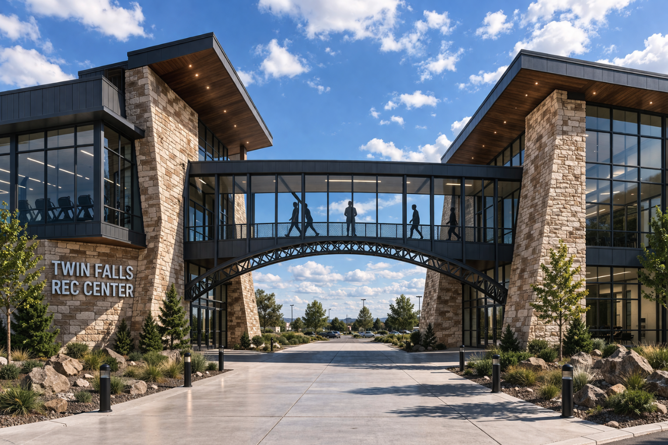 Concept rendering of the Twin Falls Recreation Center